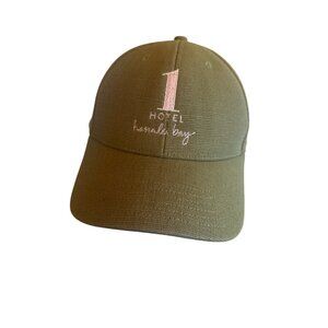 1 Hotel Hanalei Bay Olive Green Baseball Cap Hat Adjsutable
